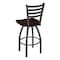 Holland Bar Stool Co 30" Swivel Bar Stool, Pewter Finish, Dark Cherry Maple Seat 41030PWDCMpl - alternate 2